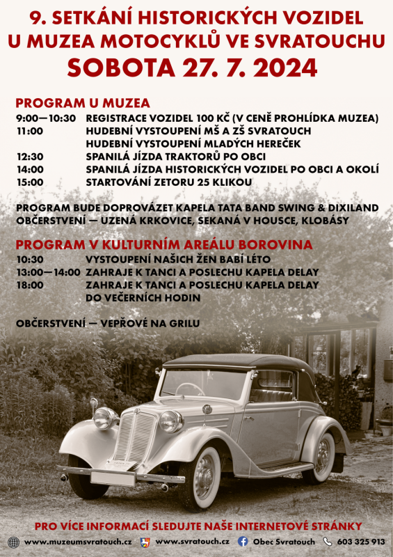 9. setkání historických vozidel ve Svratouchu